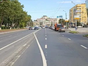 Изменение дорожной разметки уменьшило заторы на улице Коминтерна